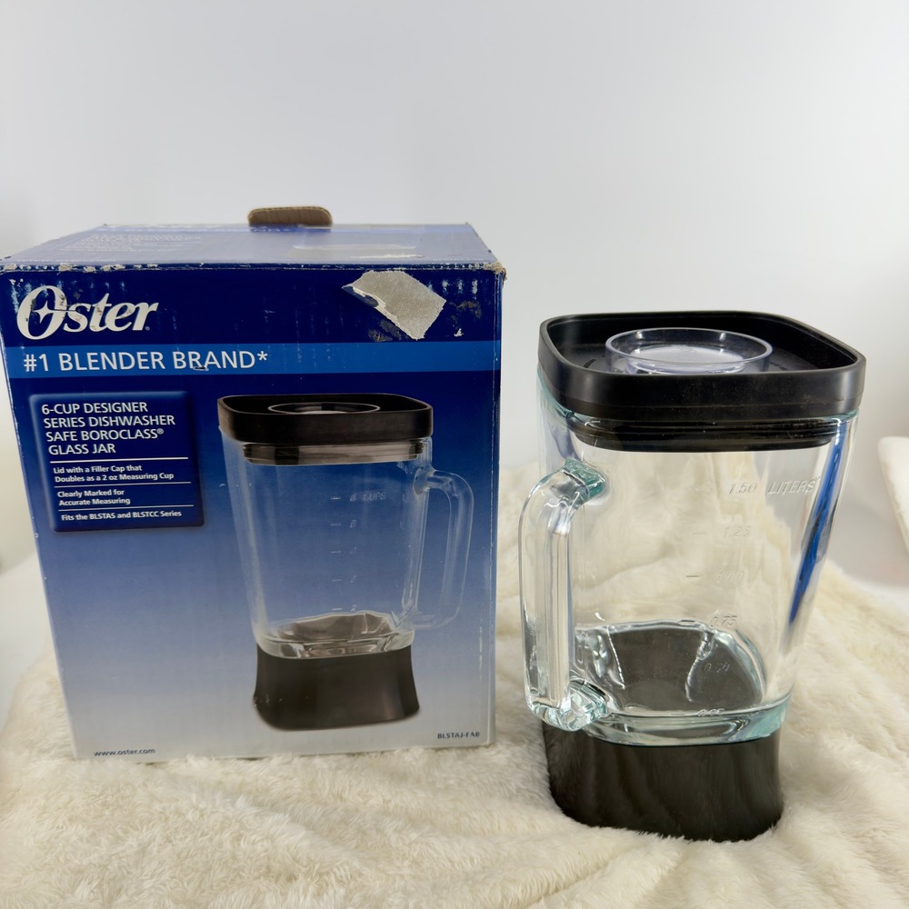 Oster 6 Cup Boroclass Glass Blender Jar Replacement Lid Filler Cap BLSTAJ-FAB